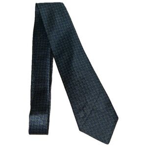 Brooks Brothers All Silk Dark Blue and Green Men's Tie